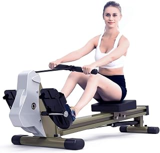 Rowing Machines for Home Use Indoor Foldable Rowing Machine Workout Machine Fitness Equipment 12 Resistance Adjustment Suitable for Home Fit(Exercise Fitness)