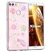 Produktbild OKZone Huawei Enjoy 8 Plus Hülle,Huawei Y9 2018 Hülle, Glitzer Bling Glänzende Design Weich TPU Tasche Rückseite Hülle Etui Cover TPU Bumper Schale für Huawei Enjoy 8 Plus / Y9 2018 (Klar)
