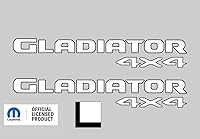 Vista 12 de Decal Mods Gladiator - Calcomanías gráficas para cabecera de 4 x 4 para Jeep Wrangler/Gladiator JL/JT (2019-2024) 392 bronce con contorno negro