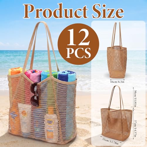 12 Bolsas de Playa Tejidas Aliceset Set de Verano miniatura 4