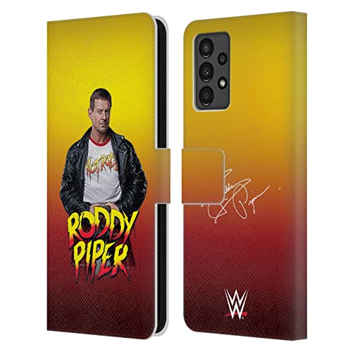 Housse cuir Samsung Galaxy A13 WWE style veste motard