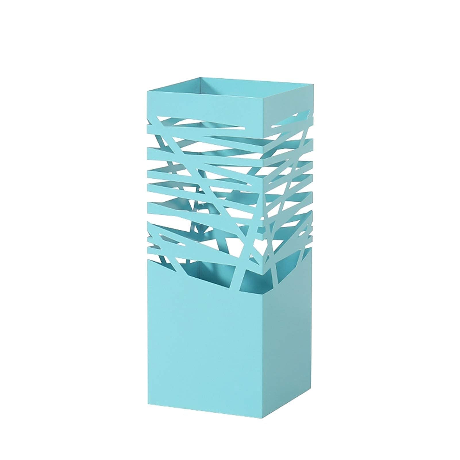 FCXWEVR Large Capacity Hollow Umbrella Stand for Home & Hotel Stylish Blue Design Durable Storage Solution for Entryway Office and Lobby Perfect for nizing Umbrellas