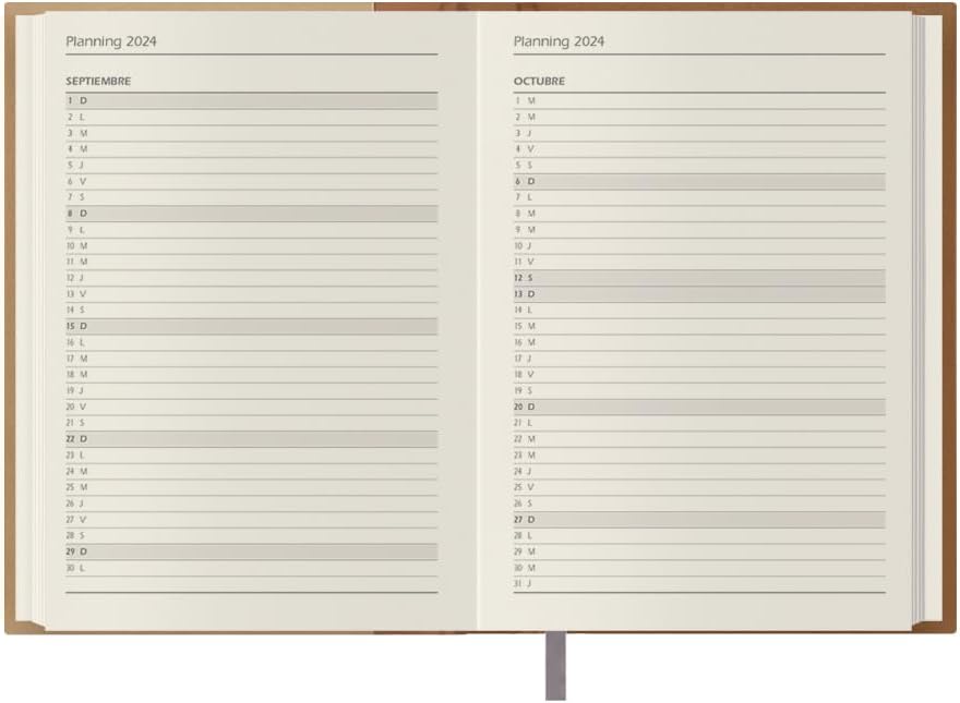 Dohe - Orleans Diary - Day Page - 14 x 20 cm - Mustard