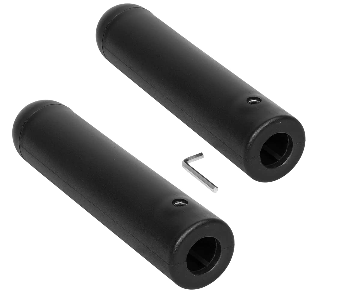 SERIOUS STEEL FITNESS Nylon Olympic Adapter Sleeve 8" - Convert 1" Bars or Posts to 2" Olympic Bars or Posts. Includes Removeable end Cap for Longer