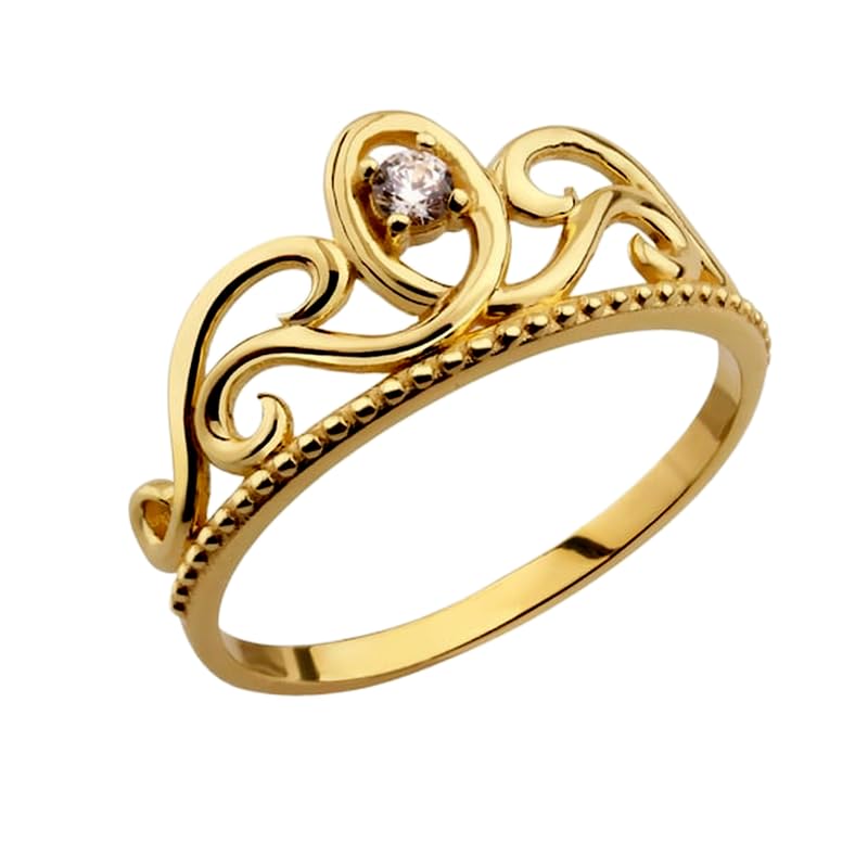 Bague imposante en argent 925 anneau plaqué or et pavé de diamants CZ LK_DHR_0208