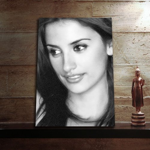 PENELOPE CRUZ - Original Art Print (LARGE A3 - Signed by the Artist) #js001
