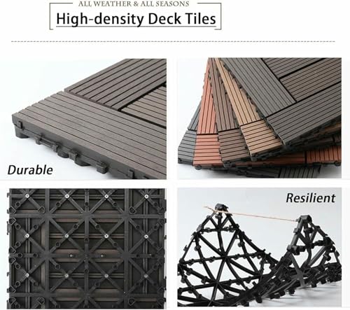 Azulejos de exterior de plastico resistente con relieve antideslizante para suelos 6