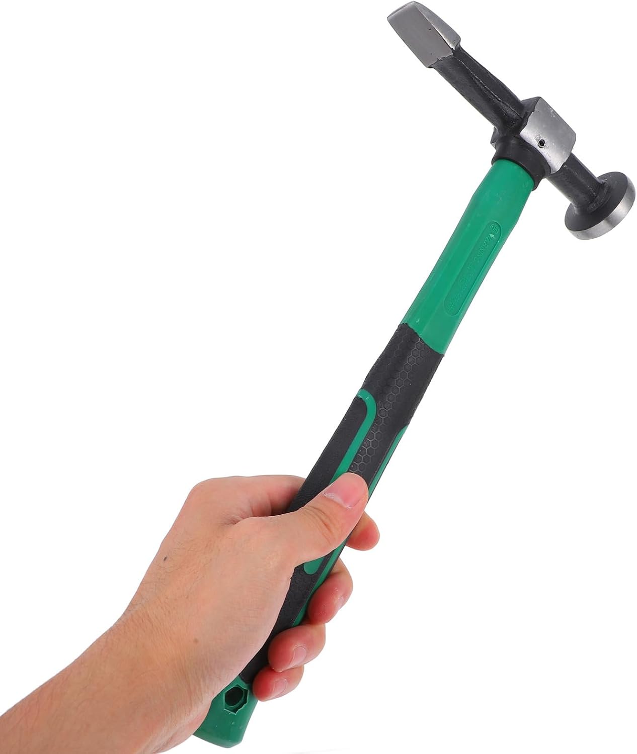 Mobestech Auto Body Hammer for Precise Operations with High Carbon Steel Flat Head and Plastic Handle, for Auto Repair Professionals and Shop Workers, Enhances Repair Effect and Car Dent