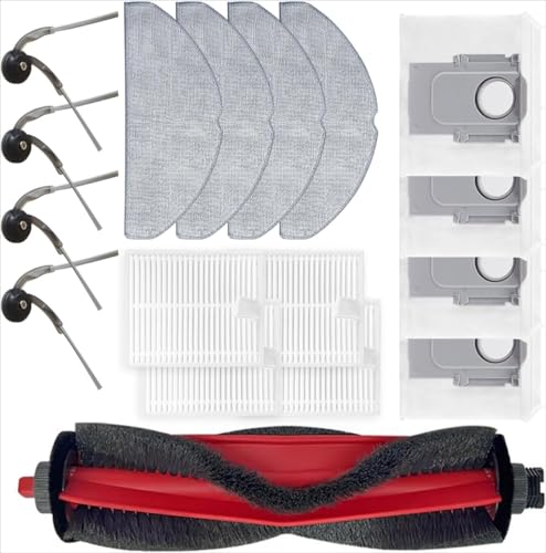 StarRing Kit de 17/29 pièces de rechange pour Roborock pour Q7 M5+ / Q7 TF+ / Q7 L5+ / pour Q7B+ / pour robot aspirateur Q7T +, brosse latérale principale, chiffon de nettoyage, filtre, sac à