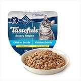 Blue Buffalo Tastefuls Savory Singles Chicken Entree Natural Wet Cat Food in Gravy, 2.6 oz., Case of 10
