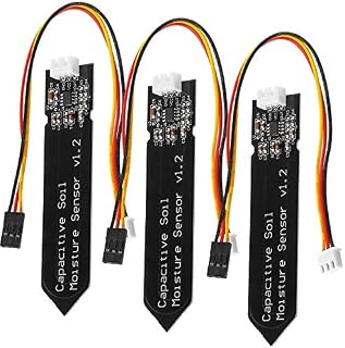 AZDelivery 3 x Soil Moisture Sensor Hygrometer Module V1.2 capacitive compatible with Arduino including E-Book!