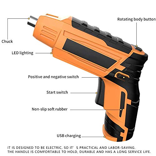 WEI-LUONG Tools Electric Drill Hochwertiger Hand wiederaufladbare Akku-Schrauber mit LED-Licht Einschlag – Bild 5
