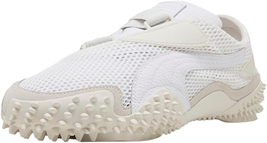 PUMA Mens Mostro Mesh Slip On Sneakers Shoes Casual - White
