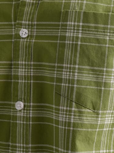 Image of Highlander Men's Slim Fit Checks Shirt | Full Sleeves | Regular Collar | Casual Shirts for Men