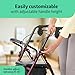 Medline Steel Rollator Walker for Adult Mobility Impairment, Burgundy, 350 lb. Weight Capacity, 8” Wheels, Foldable, Adjustable Handles, Rolling Walker for Seniors