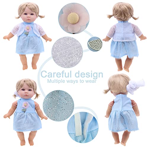 image for MLcnleS Alive Girl Baby Clothes - 6 Sets 12 Inch Baby Dolls Dress Acce