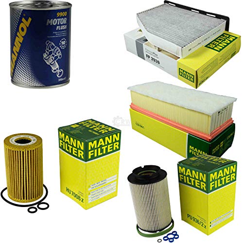 QR-Parts Set 85465486 9900 PU 936/2 x FP 2939 HU 7008 z C 35 154/1 Original MANN-Filter Inspektionspaket SCT Motor Flush Motorspülung 11594005