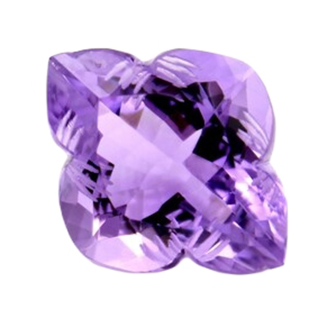Améthyste naturelle facettée 20x16mm pour création de bijoux DIY