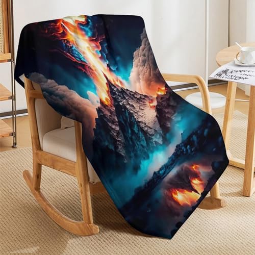 Couverture jeté flannel volcan doux durable chaud pour chaise sofa