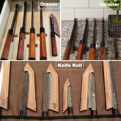 FINDKING-Chefs-Knives-Set-and-Edge-Guards-High-Carbon-Steel-Kitchen-Knives-Walnut-Knife-Holders-for-Home-Kitchen-Meat-Fruits-Vegetables-Dynasty-Series-8PCS