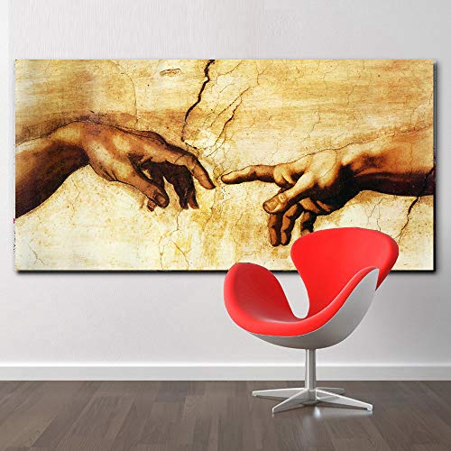 Impression sur toile Five Hand Von Gott Adam for Living 50x100 cm de style classique - 3