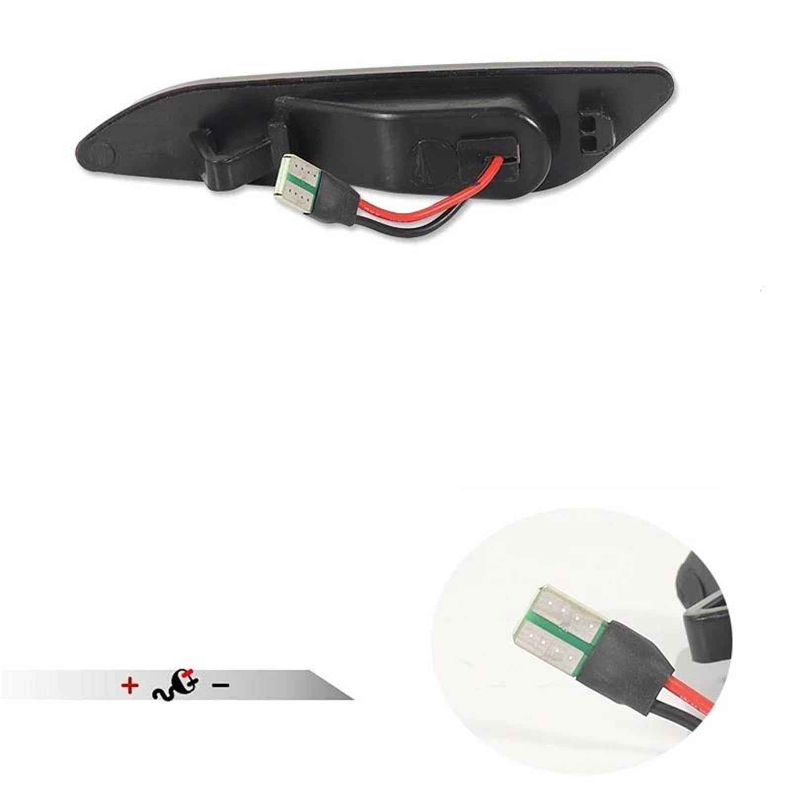 Indicador Espejo Para Fiat Para Egea Para Tipo Luz LED Intermitente Secuencial De Posición Lateral(Clear Lens)