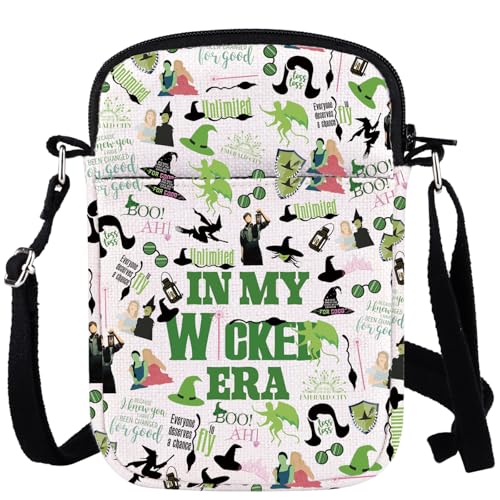 WCGXKO Musical Lover Gift For Best Friend Because I Knew You I Have Been Changed For Good Canvas Crossbody Bag