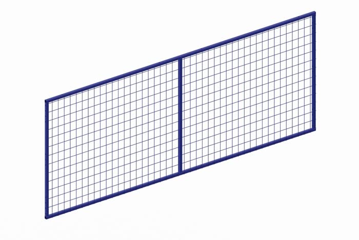 hinten Gitter für mehrere, Länge 2700 x 1100 mm