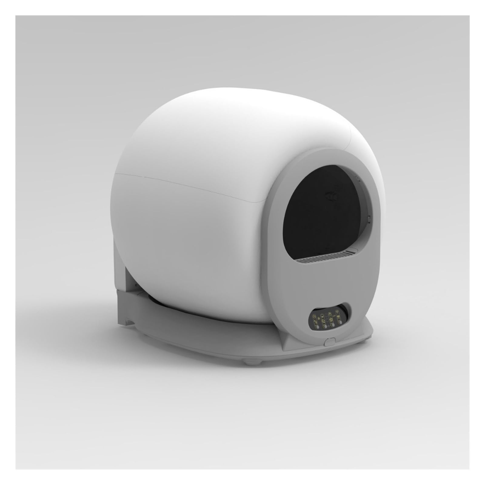Baño para gatos, Caja de for gatos inteligente y autolimpiante con control por aplicación, inodoro automático bandeja bolsa basura for uso doméstico viaje,para varios gatos