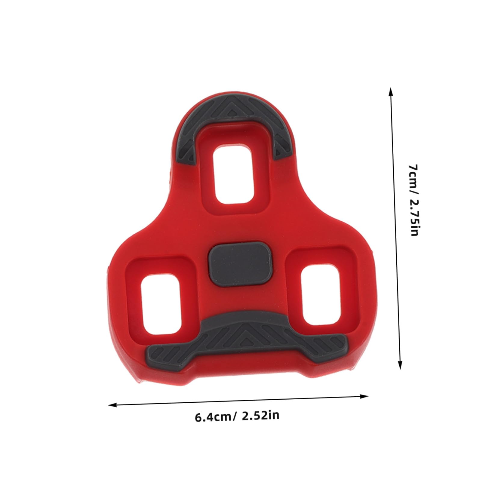 BRIGHTFUFU 1 Pair Bike Pedal Clips Sturdy Bicycle Cleats for Road Universal Outdoor Cycling Cleat Part Sturdy TPU Anti-Slip Plate Easy Install