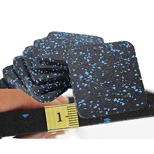 Antivibrationsmatte Laufbänder, Antirutschmatten Waschmaschinenunterlage Gummipads Bodenschutzmatte für Fitnessgeräte Waschmaschine 6 Stück