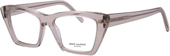Saint Laurent Mica SL-276 005 Eyeglasses Womens Beige Full Rim Cat Eye 51mm
