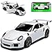 Produktbild Welly Porsche 911 991 GT3 RS Coupe Weiss 2011-2018 1/24 Modell Auto mit individiuellem Wunschkennzeichen