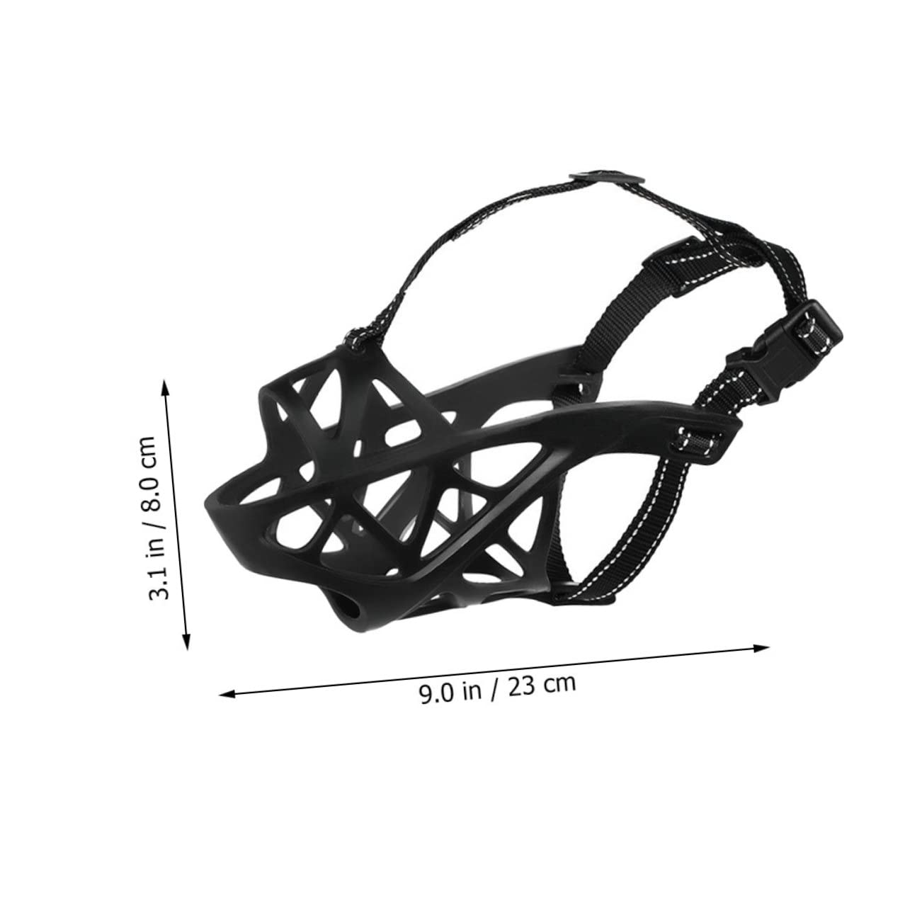 ABOOFAN 3pièces Muselière Ajustable pour Chien Bouche Anti-aboiements Et Morsures Confortable Et Respirante pour Petits Et Moyens Chiens