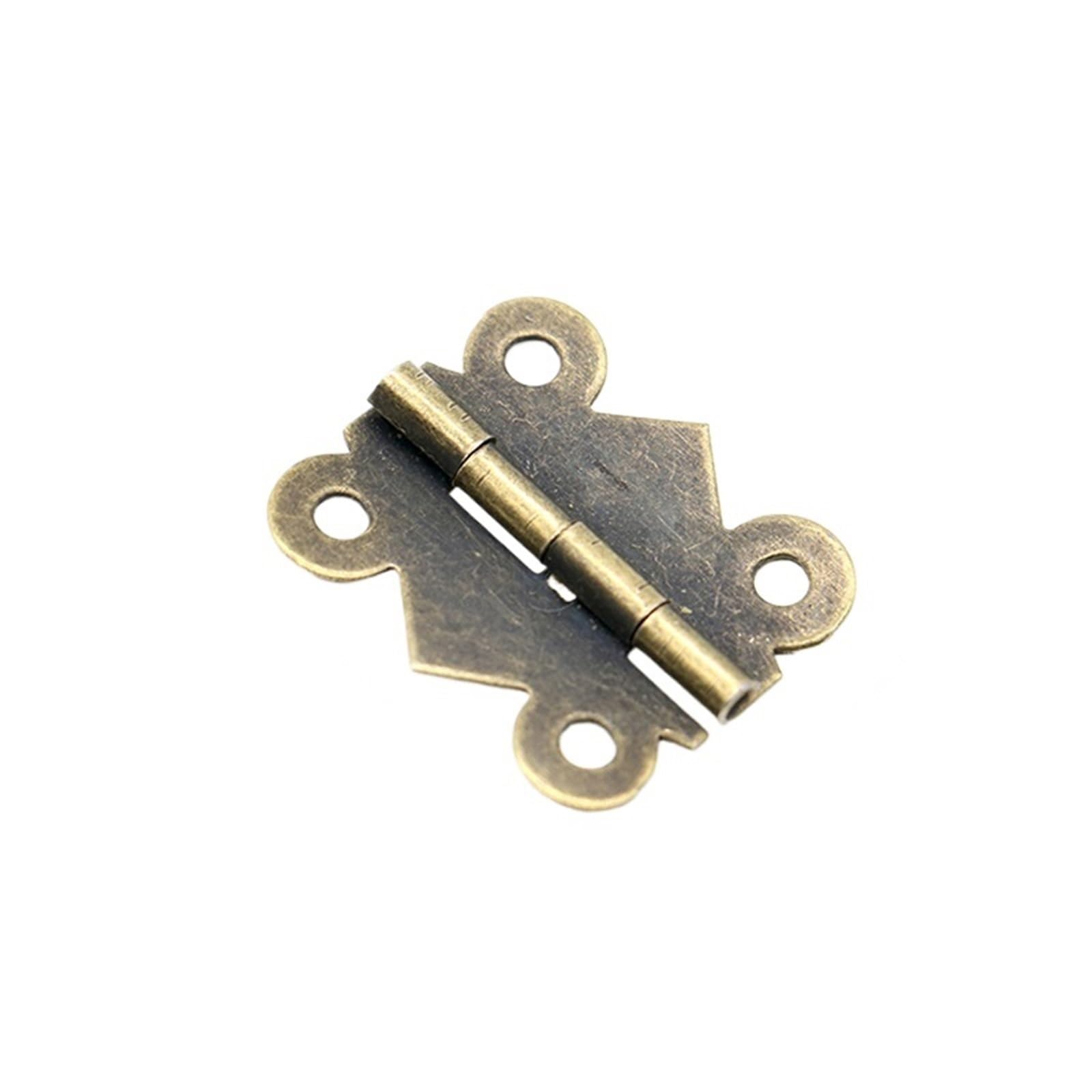 10pcs Door Hinges Cabinet Drawer Hinge(Bronze-29x25mm-10pcs)