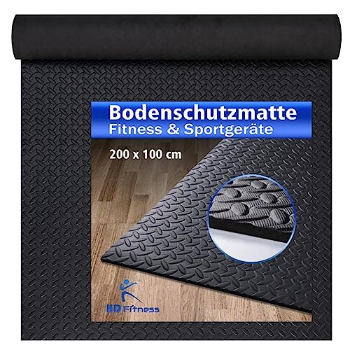 Penbinmall Bodenschutzmatte Für Laufbänder - 6mm Dick, 28x70cm, 2er Set