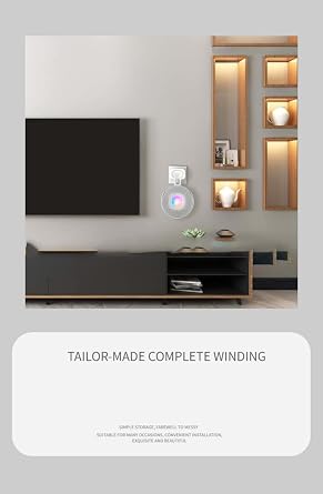 JP02 Compatible with Apple HomePod Mini Holder Wall Mount Stand Mount with Integrated Cable Management, Speaker Accessories Rack, for Kitchen, Bathroom and Bedroom (Apple HomePod Mini, Black)