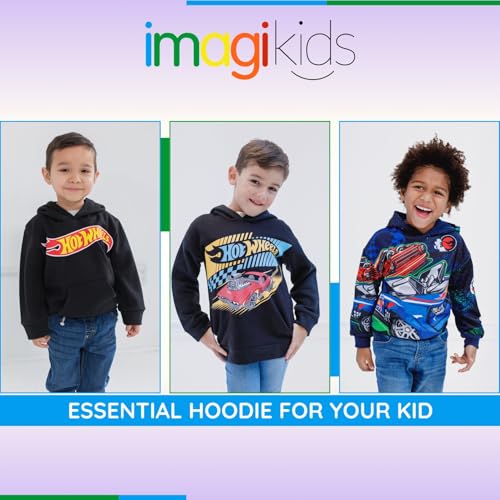 Hot Wheels Fleece Pullover Hoodie Toddler to Big Kid Sizes (2T - 18-20)3