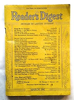 Paperback The Reader's Digest March 1942 Volume. 40. No 239 Book