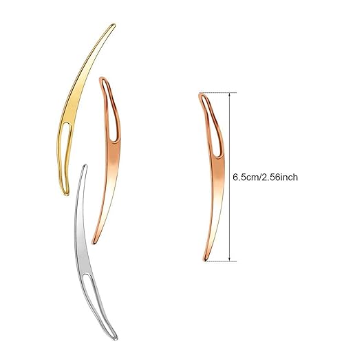 Miniatura 2 de 3 herramientas de rastas, herramientas de entrelazado Sisterlock, herramienta de reapriete EasyLoc para rastas de cabello, accesorio de ajuste (oro,