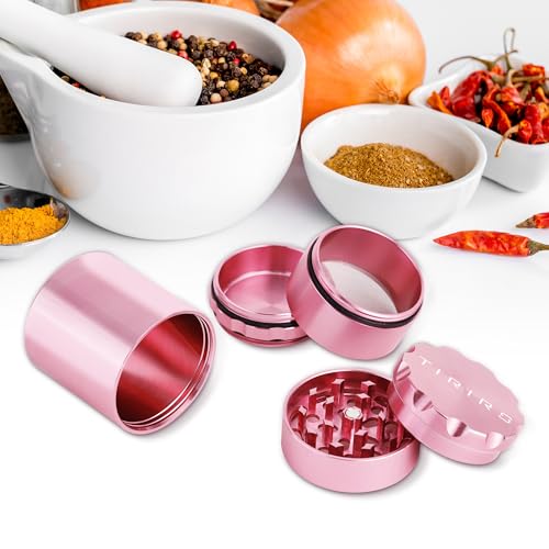 TIRIRS Grinder Rosa – 5-teilig mit großem Stauraum & Zubehör 6 TIRIRS Grinder Rosa – 5-teilig mit großem Stauraum & Zubehör – Bild 7