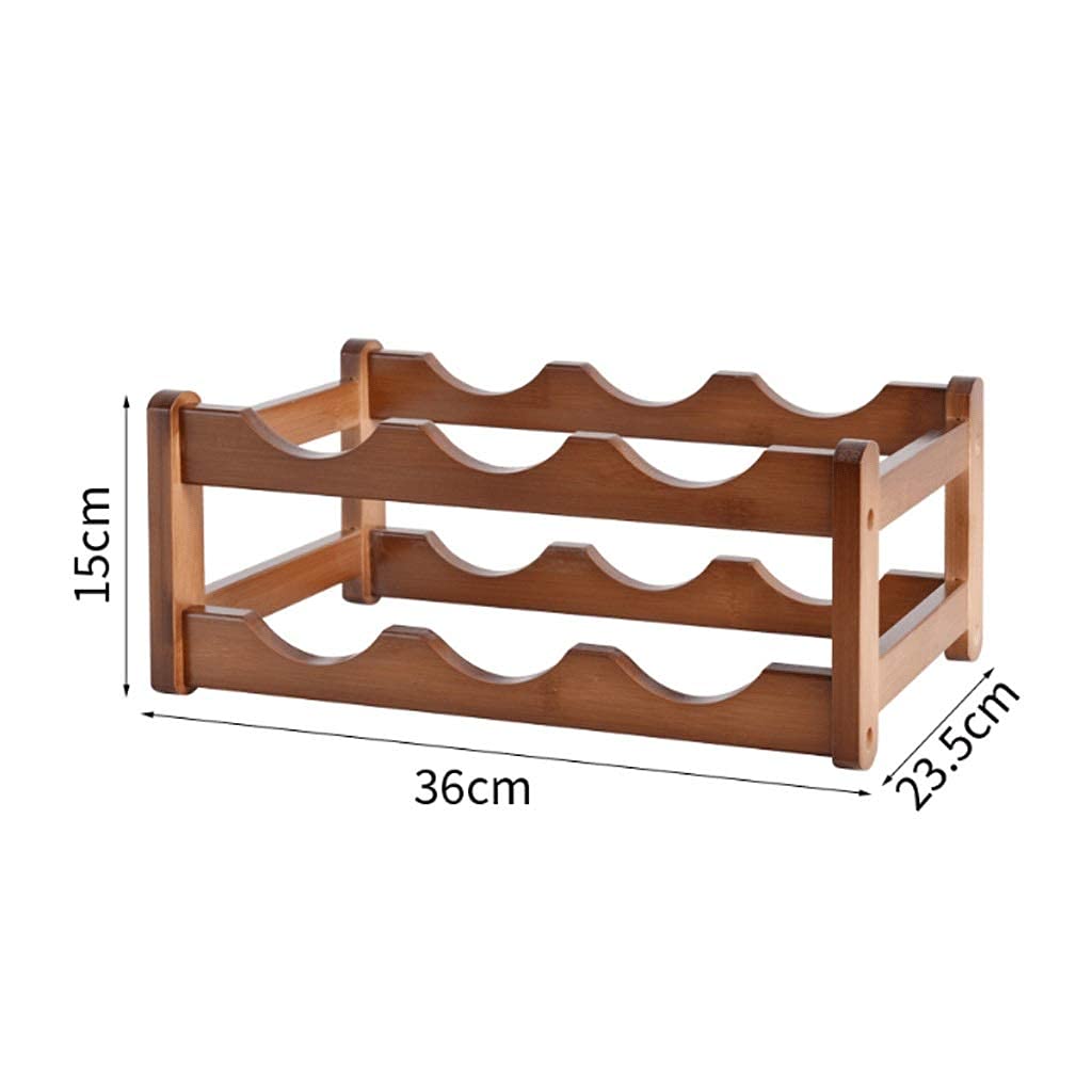 Wine rackWooden Wine Rack Organizer for Kitchen Bar Storage - Wine Holder Stand for Wine Bottles Display Shelf - Rustic Wine Storage Rack for Bars and Restaurants