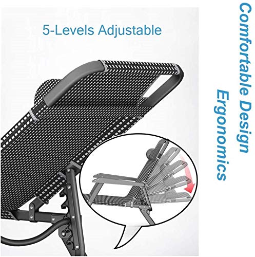 Chaises longues relaxantes pliantes et légères pour extérieur - 5