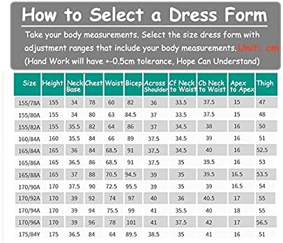 Fully Pinnable Mannequin Dress Form with Arms, Half Body Dressmakers Dummy for T-Shirt Clothing Display and Teaching Practice ，White-Xxxxl-170/92A