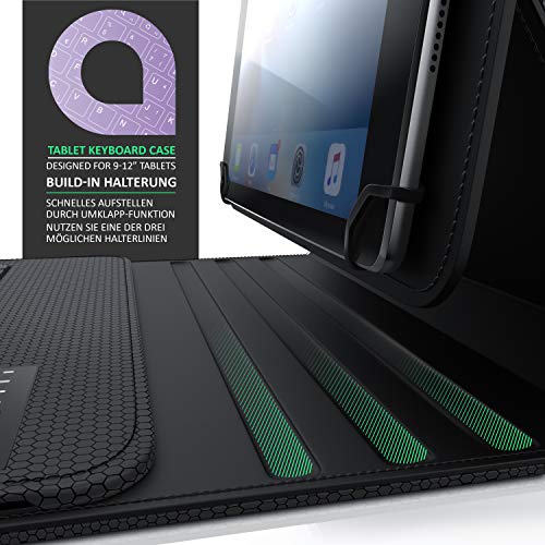 Bluetooth Tastatur für iPad Air 2 und 9-12 Zoll Tablets von Csl-Computer
