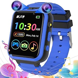 YEDASAH Kids Smart Watch - Kids Watch for Boys Girls with 2 Camera 24 Games Pedometer, Smart Watch for Kids MP3 Music Player Flashlight, Kids Toys Birthday Gifts for Children 3-12 (Blue)