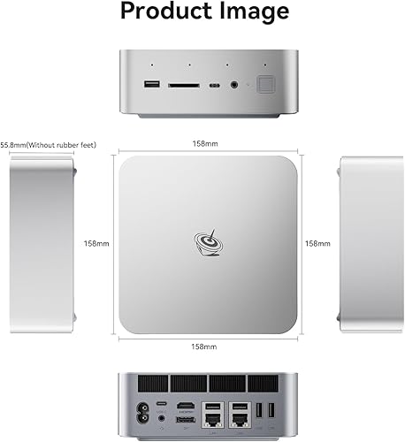 Vista 55 de Beelink Mini PC SEI11, Intel 10ª generación i5-11320H (hasta 4.5 GHz) 4C/8T, mini computadora de 16 GB DDR4 RAM 500 GB NVMe SSD, micro PC 4K a 60Hz