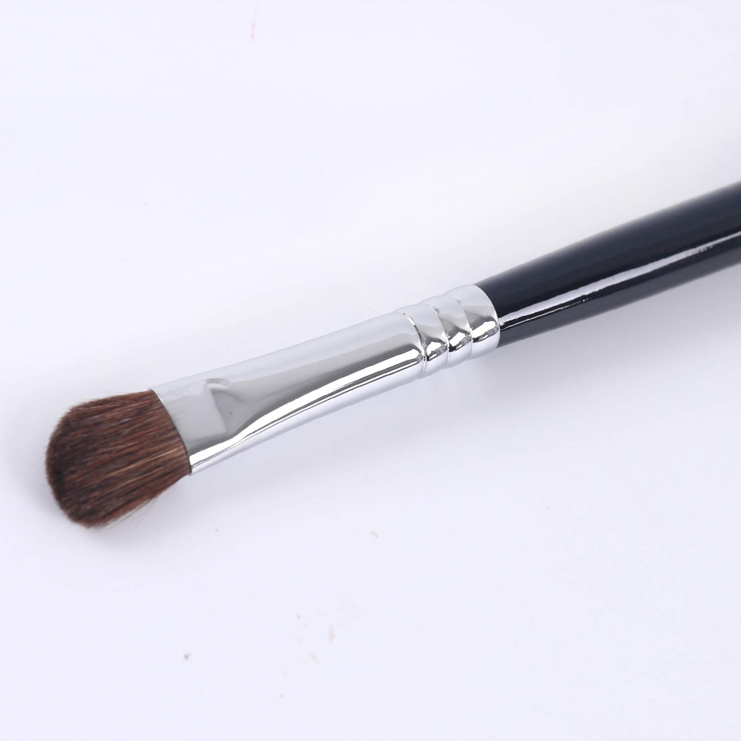 Angled Shading Eyeshadow Makeup Brush - Eye Brow Bone Highlighter, Small Soft Natural Bristle Slanted Angle Eye Makeup Brush for Highlighting Eyebrows, Shading, Blending Shadow Color in Crease : Beauty & Personal Care