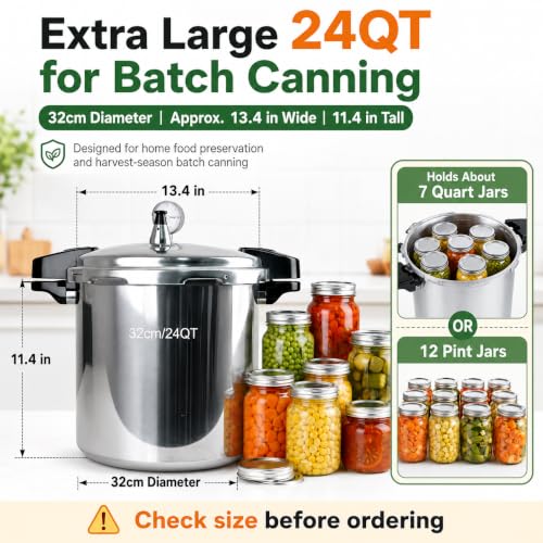 24QT Pressure Canner with 11-Piece Kit