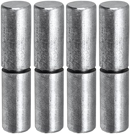 BlueDex 4 Pack Heavy Duty Gate Hinges 4-1/8 x 1 inch - Steel Door Hinge Barrel Style 500 Lbs Capacity, Weldable Barrel Hinges for Swing Door Trailer Ramp Gate, ½ inch Dia Pin